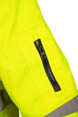 Kurtka robocza ostrzegawcza 3w1, ocieplana, żółto-granatowa, rozmiar L