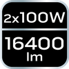 Reflektor podwójny 2x100W SMD LED 2 x 8500lm na statywie 1.8m