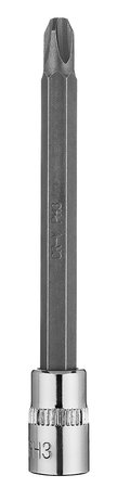 Końcówka wkrętakowa PH3 na nasadce 1/4", długa, 87 mm