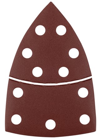 Papiery ścierne na rzep, żelazko 102 x 152 mm, P220, 5 szt., z 11 otworami