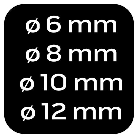 Zestaw wierteł uniwersalnych HEX 6,8,10,12 mm