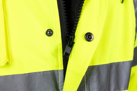 Kurtka robocza ostrzegawcza, lekko ocieplana, bomberka, żółta, rozmiar S