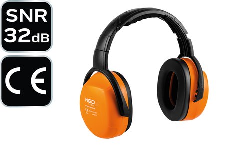 Nauszniki przeciwhałasowe, SNR 32dB, CE