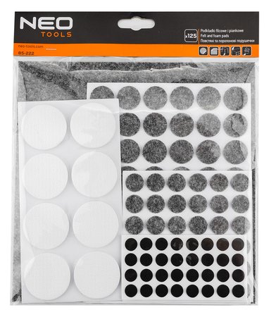 Podkładki filcowe i piankowe EVA samoprzylepne, mix, 125 szt.