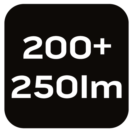 Lampa czołowa biwakowa aku 250+200 lm