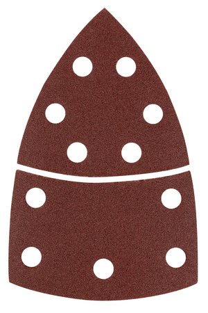 Papiery ścierne na rzep, żelazko 102 x 152 mm, P120, 5 szt., z 11 otworami