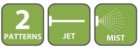 Zraszacz pistoletowy regulowany 2 funkcje