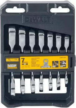 DeWalt DWMT19261-0 Zestaw Kluczy Płasko-Oczkowych z Grzechotką 7el.