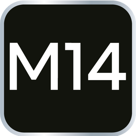 Końcówka Spline na nasadce 1/2", M14 x 100 mm