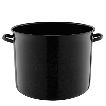 Garnek emaliowany gładki z pokrywką 32 cm, 20 l