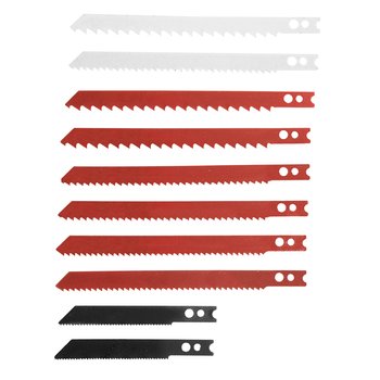 Brzeszczoty do wyrzynarki, uchwyt typu U, 10 szt.