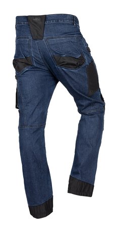 Spodnie robocze DENIM, wzmocnienia Oxford, granatowe, rozmiar M