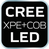 Latarka akumulatorowa USB  300 lm 2 w 1 CREE XPE + COB LED