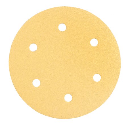Papier ścierny na rzep 225 mm, K80, 5 szt., z 6 otworami do szlifierki 59G264, 59G265