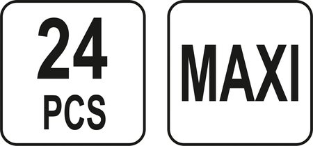 ZESTAW 24 BEZPIECZNIKÓW PŁYTKOWYCH MAXI