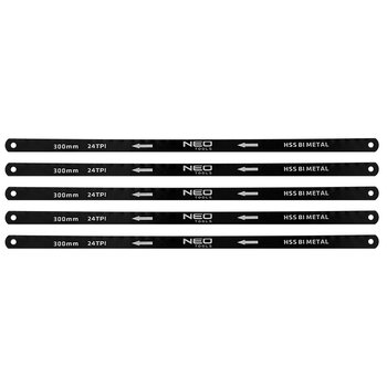Brzeszczot do metalu 300 x 12,5 mm, bimetal, 5 szt.