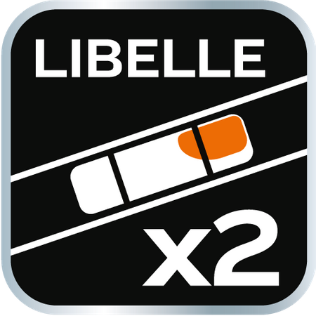Łata murarska 200 cm, 2 libelle