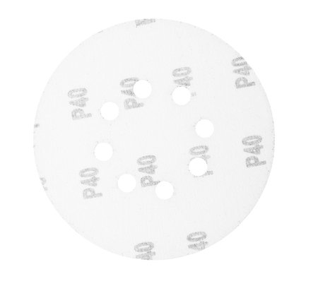 Krążki ścierne 150 mm, K40, 5 szt., z 8 otworami, 65mm