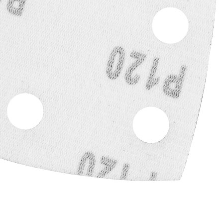 Papiery ścierne na rzep, żelazko 102 x 152 mm, P120, 5 szt., z 11 otworami