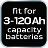 Prostownik automatyczny 6A/100W, 3-150Ah, do akumulatorów kwasowych / AGM / GEL