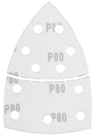 Papiery ścierne na rzep, żelazko 102 x 152 mm, P80, 5 szt., z 11 otworami