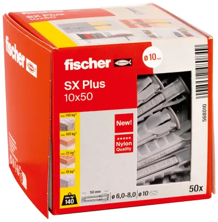 Fischer Kołek Rozporowy SX Plus 10x50 (50 szt.) 568010
