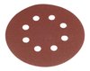 Krążki ścierne na rzep 125 mm, P150, 5 szt., z 8 otworami