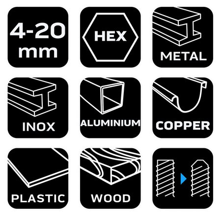 Fazownik 4-20 mm, 1/4" HEX