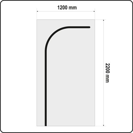 OSŁONA PRZECIWPYŁOWA DO DRZWI TYP L 220 X 120 CM
