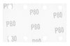 Papier ścierny prostokątny 8 otworów 130 x 80 mm P80 do 04-623, 5 szt.