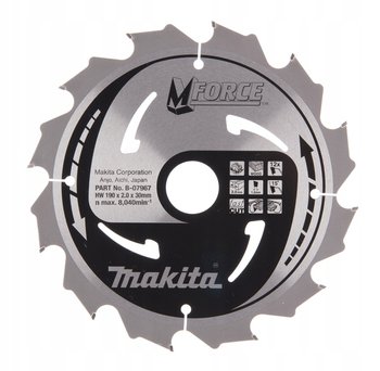 PIŁA TARCZOWA DO DREWNA M-FORCE 190*30MM 12Z
