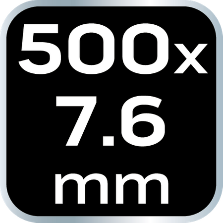 Opaski zaciskowe EXTREME 7.6 × 500 mm, białe, 50 szt.