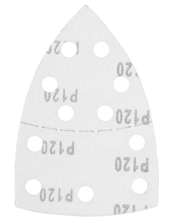 Papiery ścierne na rzep, żelazko 102 x 152 mm, P120, 5 szt., z 11 otworami
