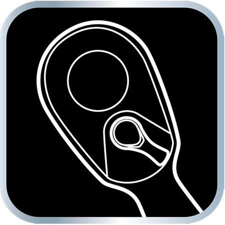 Klucze nasadowe 1/2", zestaw 12 szt.