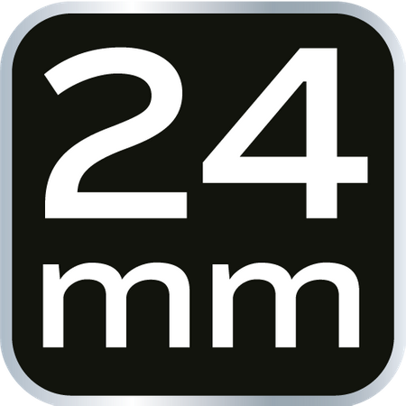 Klucz płasko-oczkowy z grzechotką, 24 mm