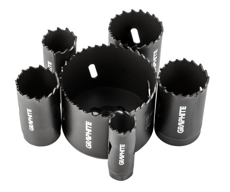 Otwornice bi-metalowe Co8% (19, 25, 30, 35, 40, 68 mm), zestaw 9 el.