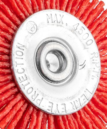 Szczotka nylonowa tarczowa 50 mm, z trzpieniem 6 mm