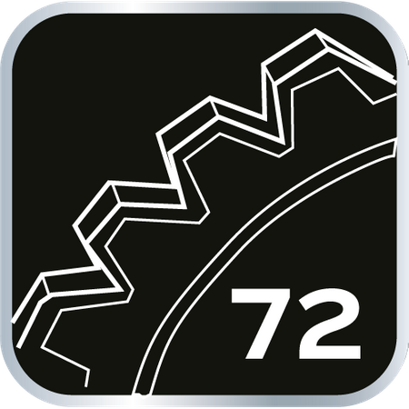 Grzechotka 1/4", 360°, 72T