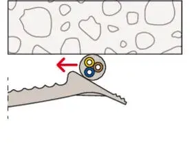 Fischer Uchwyt Kablowy Zbiorczy Płaski KB 8 (50 szt.) 58135