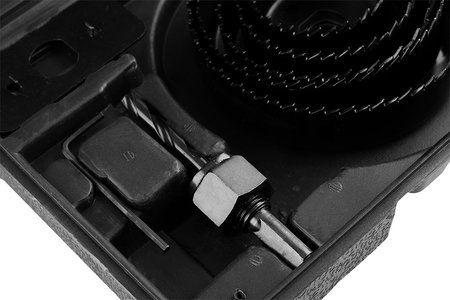 Otwornice do drewna z adapterem 51 - 102 mm, zestaw 8 szt.