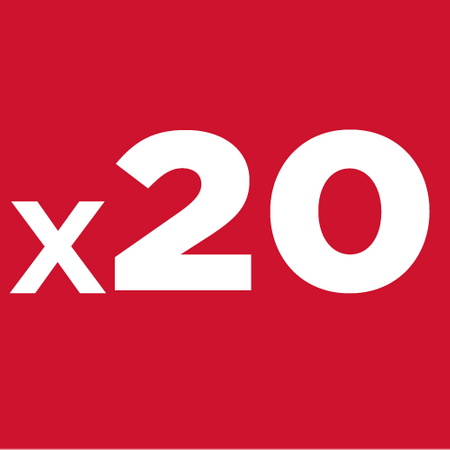 Zestaw kluczy nasadowych 1/4", 3/8", 20 szt.