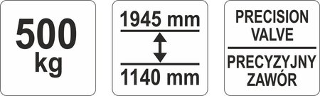 PODNOŚNIK SKRZYNI BIEGÓW 0.5T