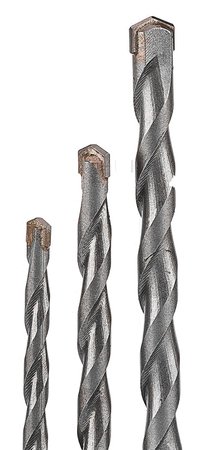 Zestaw wierteł do betonu hartowane: 4, 5, 6, 8, 10 mm, 5 szt.