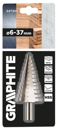 Wiertło stopniowe 6-37 mm