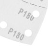 Papiery ścierne na rzep, żelazko 102 x 152 mm, P180, 5 szt., z 11 otworami