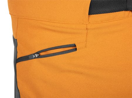 Spodnie robocze OUTDOOR, 4 way stretch, musztardowo-szare, rozmiar XXXL