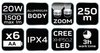 Latarka bateryjna 6xAA 1500 lm CREE XHP50.2 LED