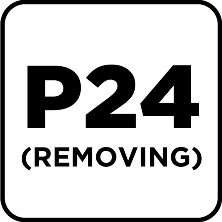 Krążki ścierne na rzep 125 mm, P24, 5 szt., z 8 otworami