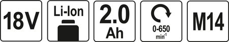 MIESZADŁO DO ZAPRAW 18V 2,0AH ,ŁADOWARKA 1H