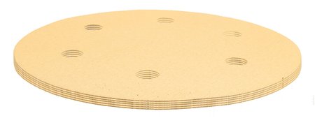 Papier ścierny na rzep 225 mm, K180, 5 szt., z 6 otworami do szlifierki 59G264, 59G265